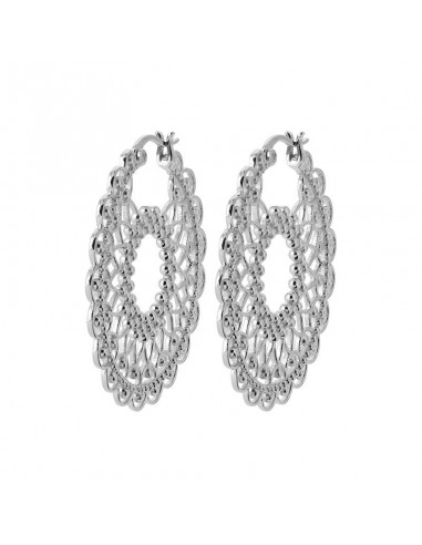 Dentelle - Argent - Boucles d'Oreilles Profitez des Offres !