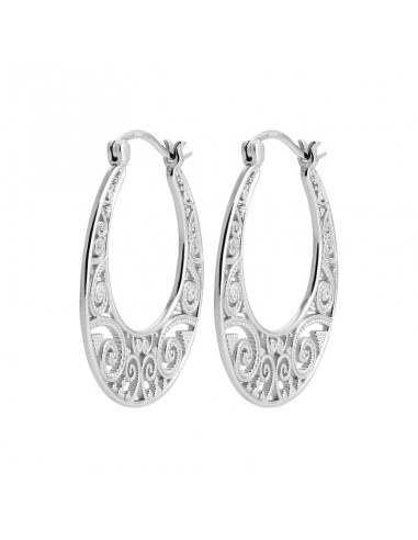 Dentelle - Argent - Boucles d'Oreilles une grave pollution 