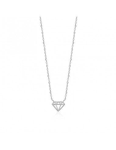 Diamant - Collier - Argent de pas cher