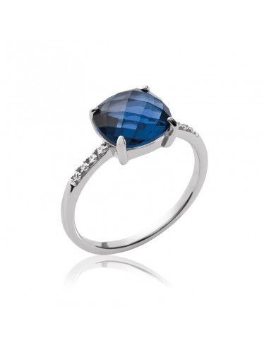 Solitaire - Bleu - Bague en Argent - Azuline acheter en ligne