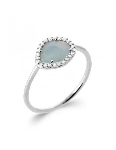 Agate Bleu - Bague en Argent - Azuline 50-70% off 