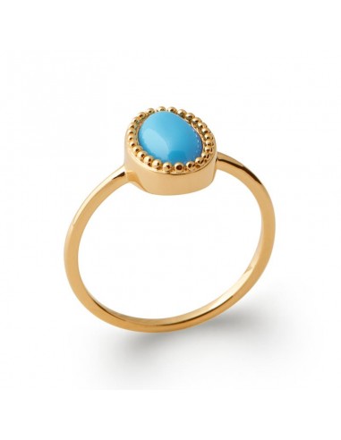 Bleu - Bague en Plaqué Or - Azuline livraison gratuite