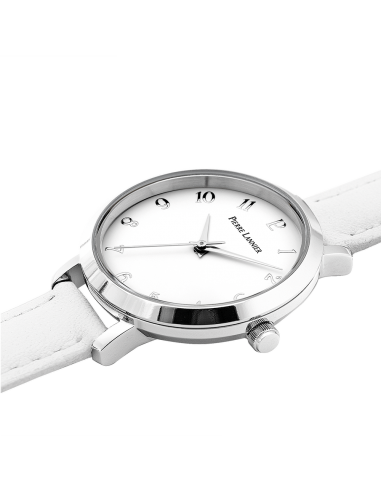 Chouquette - Argenté Cuir Blanc - Montre - Pierre Lannier de pas cher