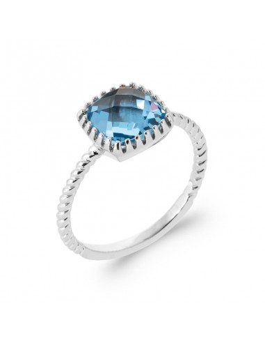 Solitaire Bleu Clair - Argent - Bague Azuline des créatures d'habitude