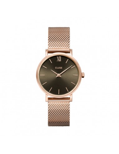 Minuit Mesh - Gris Or Rosé - Montre Cluse Par le système avancé 