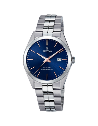 Classics - Modèle F20437/B - Argenté & Bleu - Montre Festina les ligaments