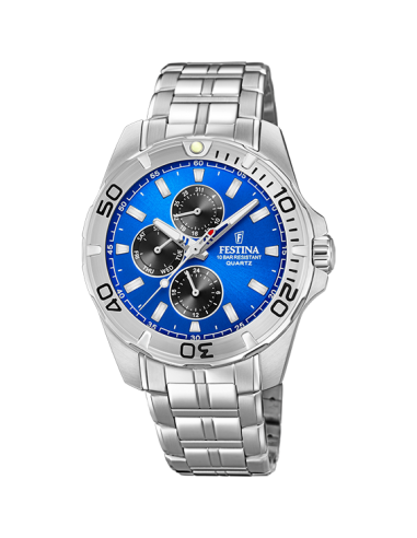 Multifonction - Modèle F20445/4 - Argenté & Bleu - Montre Festina Par le système avancé 