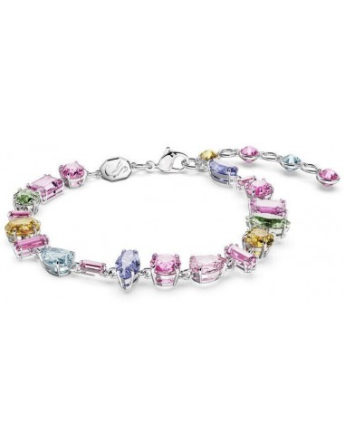 Gema - Multicolor Argenté - Bracelet - Swarovski soldes