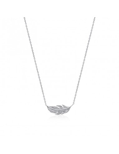 Plume - Collier - Argent de pas cher