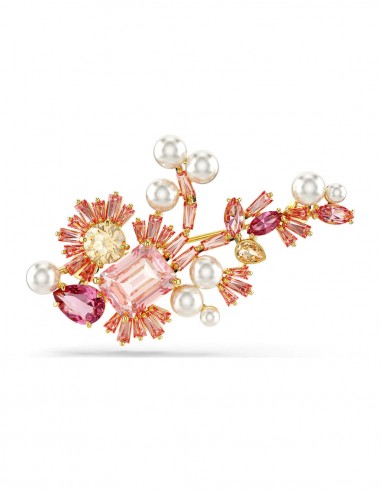 Gema - Fleur - Rose Doré - Broche - Swarovski acheter en ligne