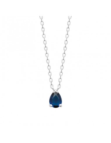 Goutte - Bleu - Collier - Argent 2023