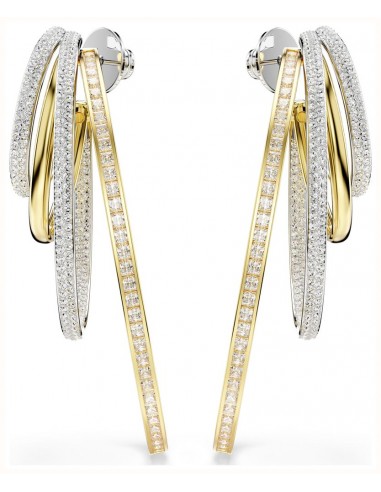 Hyperbola - Blanc Mix - Anneaux d'oreilles - Swarovski Le MVP de beaucoup