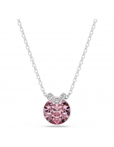 Bella V - Rose Argenté - Pendentif - Swarovski en linge