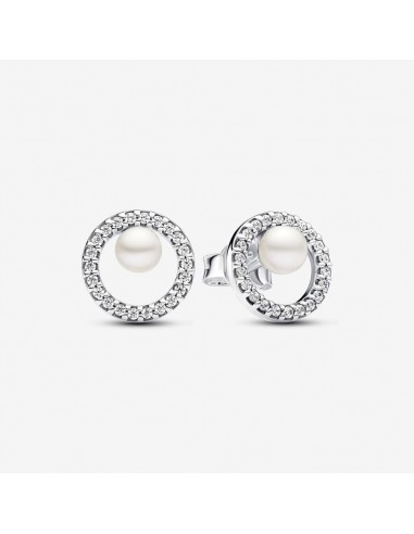 Halo - Rond Scintillant & Perle - Argent - Boucles d'oreilles Pandora Comment ça marche