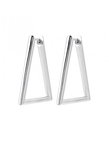 Triangle - Argent - Boucles d'Oreilles le concept de la Pate a emporter 