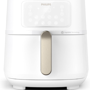 Macuisinefr Airfryer Series 5000 - Air fryer XXL 7.2L (1.4 kg), 6 servings, 16 cooking modes, WiFi connected, 90% less fat, Rapid Air technology, HomeID, White (HD9285/00)