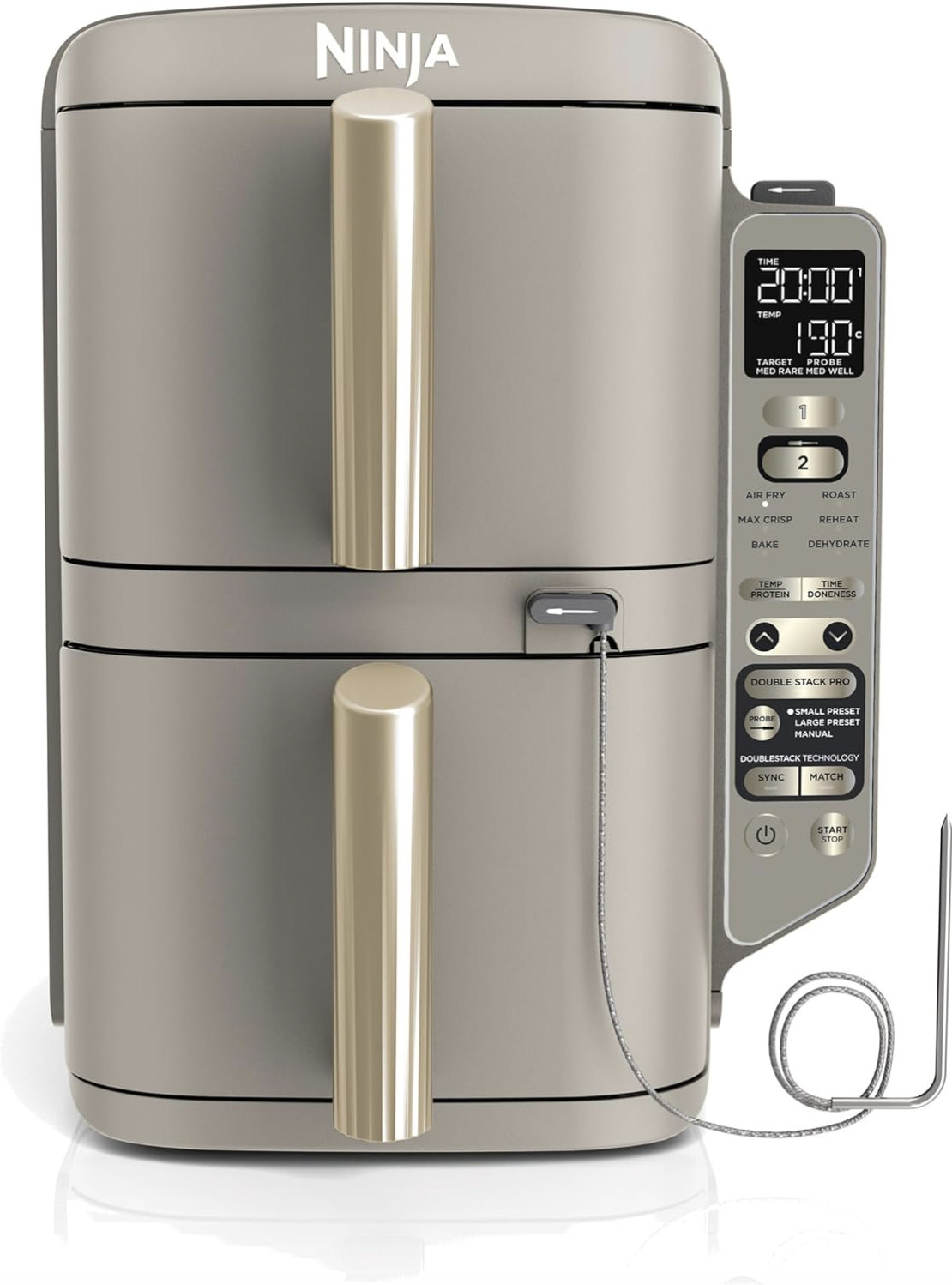 Macuisinefr Double Stack XL with Digital Thermoprobe, Air Fryer SL451EUSD