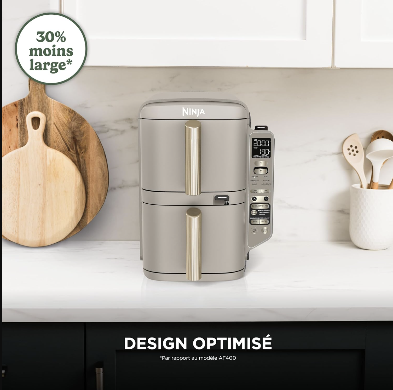 Macuisinefr Double Stack XL with Digital Thermoprobe, Air Fryer SL451EUSD – Image 3