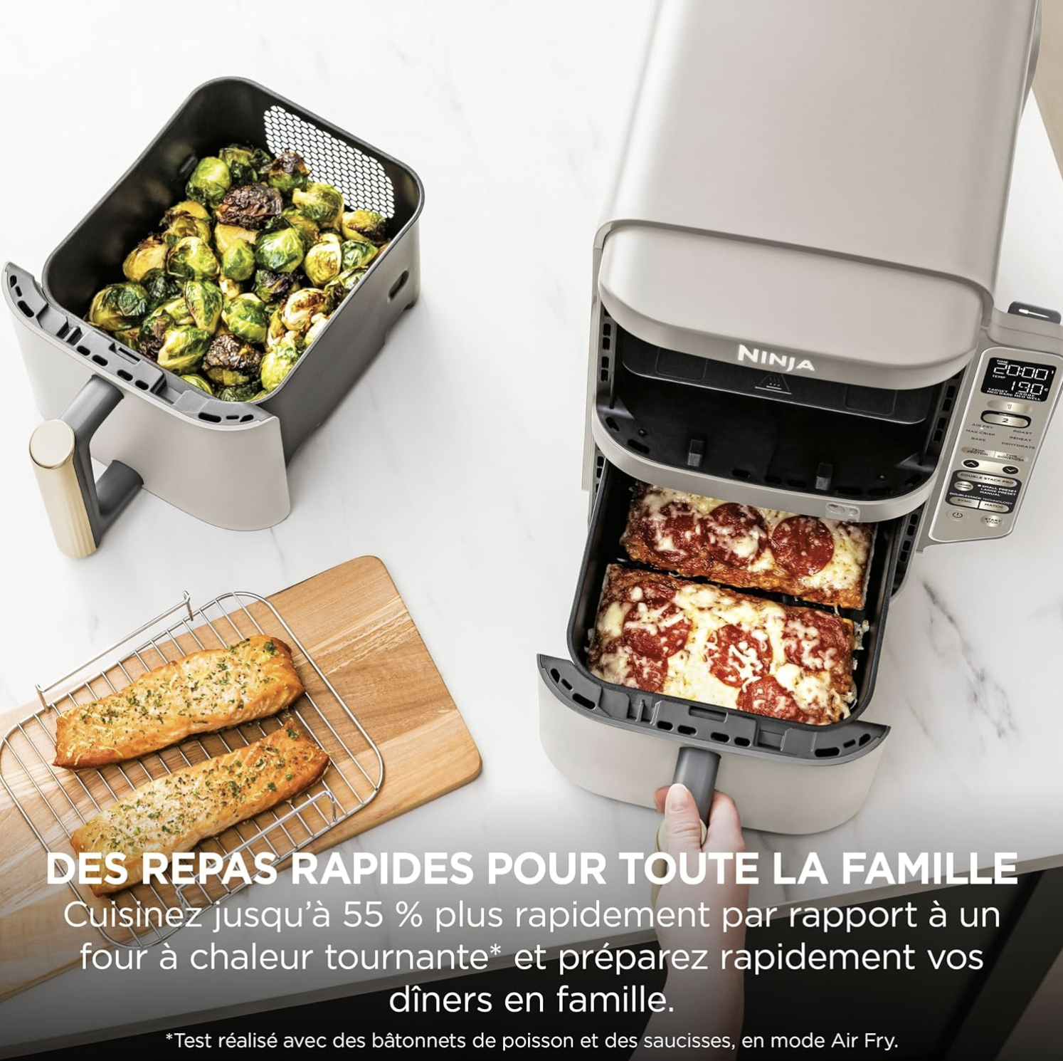 Macuisinefr Double Stack XL with Digital Thermoprobe, Air Fryer SL451EUSD – Image 8