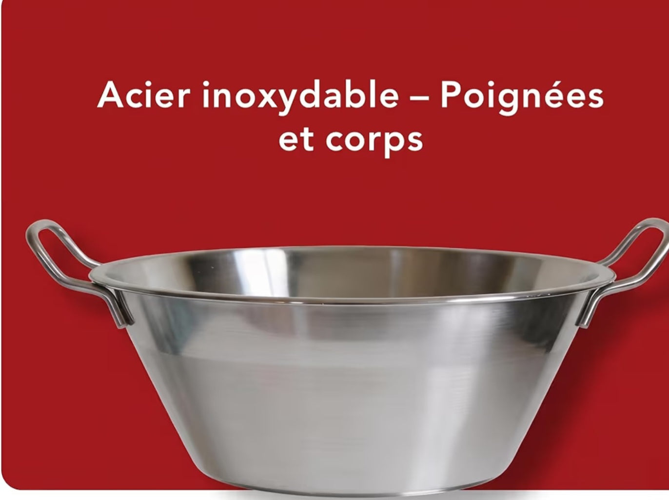 Bassine à confiture en inox – qualité lourde, induction – Image 2